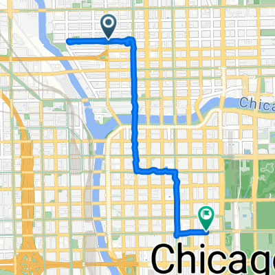 W Erie St,(KozyBikeShop) to401 S Wabash Ave(ParkingLot)(X2)