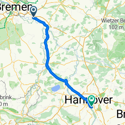 Uesener Feldstraße nach Hildesheimer Straße