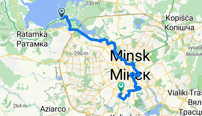 Ждановичский до улица Николы Теслы, Минск