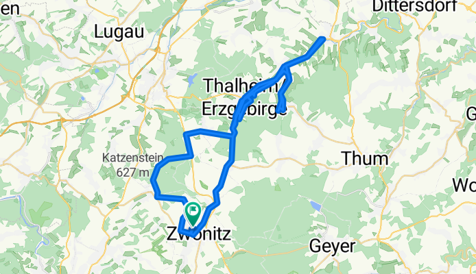 Radtour Erzgebirge