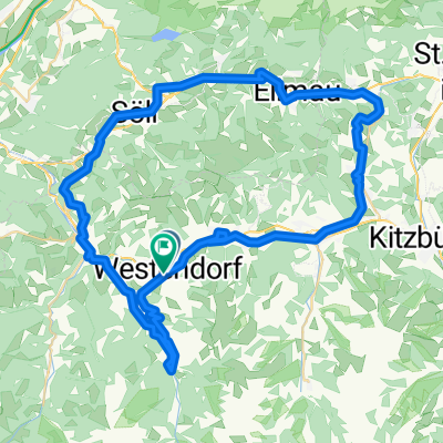 Dorfplatz nach Dorfstraße