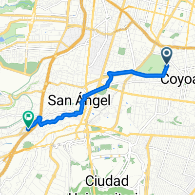 De Calle Melchor Ocampo a Avenida San Bernabé