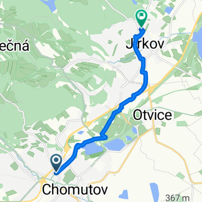 Blatenská, Chomutov do Obránců míru, Jirkov