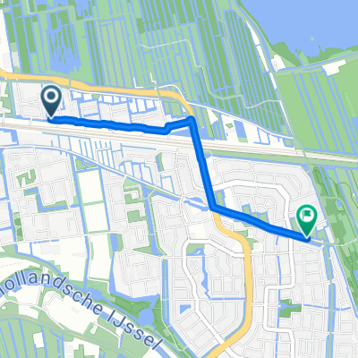 Citroenvlinderstraat, Gouda naar Watergangpolderplein, Gouda