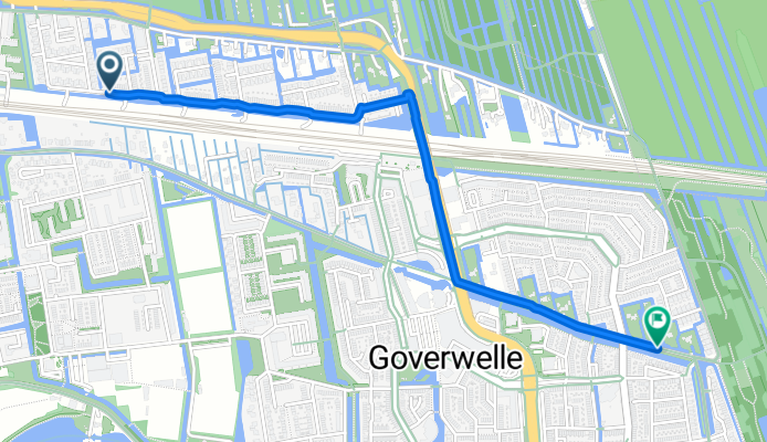 Citroenvlinderstraat, Gouda naar Watergangpolderplein, Gouda