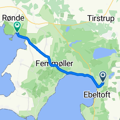 Fyrreskrænten nach Kalø Slotsruin (Syddjurs Kom)