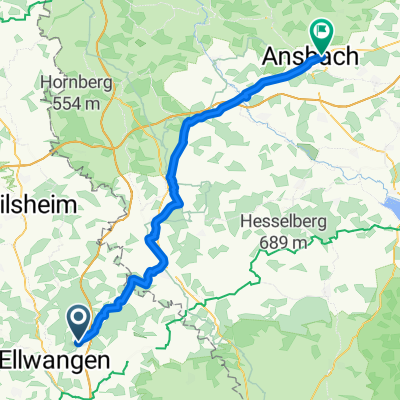 Ellwangen - Ansbach