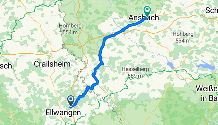 Ellwangen - Ansbach