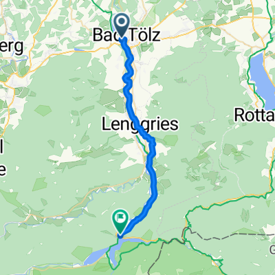 Wilhelmstraße, Bad Tölz nach B307, Lenggries