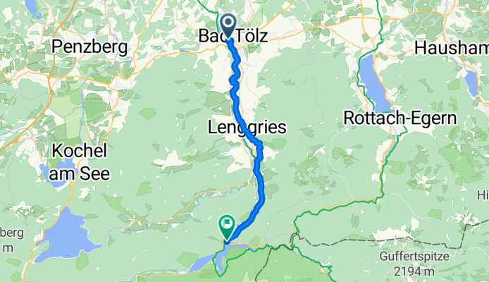 Wilhelmstraße, Bad Tölz nach B307, Lenggries