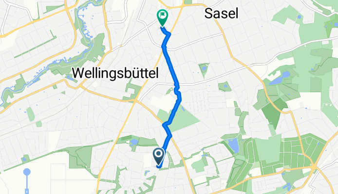Zwergbirkenweg 16E nach Lüttmelland 29A