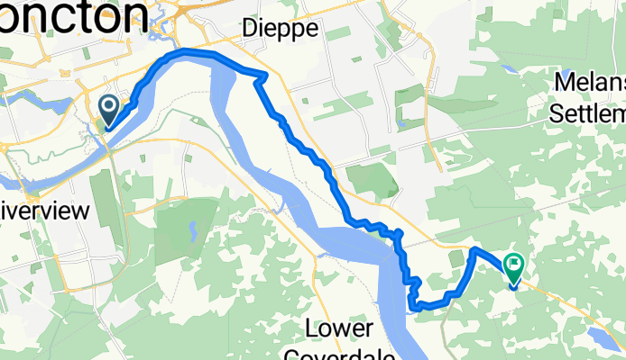 Gunningsville Bridge, Moncton to Raphael St, Dieppe