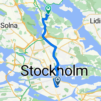 Kocksgatan, Stockholm to Forskarbacken, Stockholm