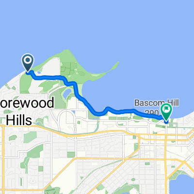 Lake Mendota Dr, Madison to Langdon St, Madison