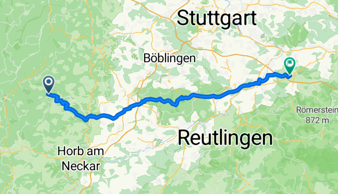 Überberg - Kirchheim Teck, alte Poststraße
