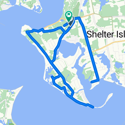 W Neck Rd, Shelter Island Heights to Stearns Point Rd, Shelter Island Heights