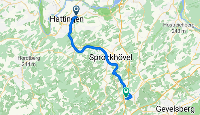 Ulmenstraße, Hattingen nach Mittelstraße, Sprockhövel