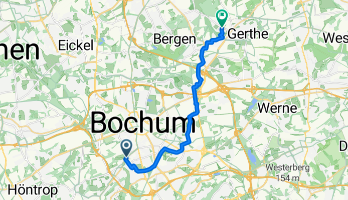 Hattinger Straße, Bochum to Hiltroper Landwehr, Bochum