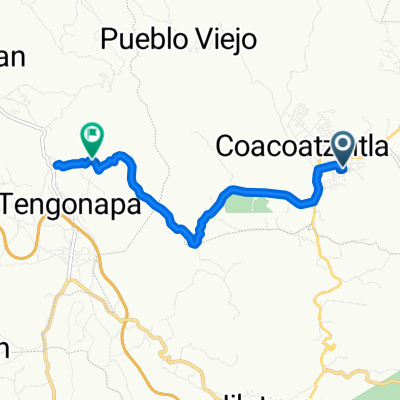 De Calle Justo Sierra a Vía Sin Nombre