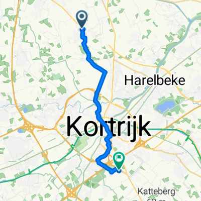 Lijnzaadstraat, Lendelede naar Beneluxpark, Kortrijk