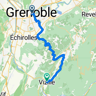 Boulevard Jean Pain, Grenoble nach Place de la Libération, Vizille