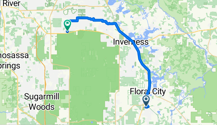 E Floral Park Dr, Floral City to S Easy St, Lecanto