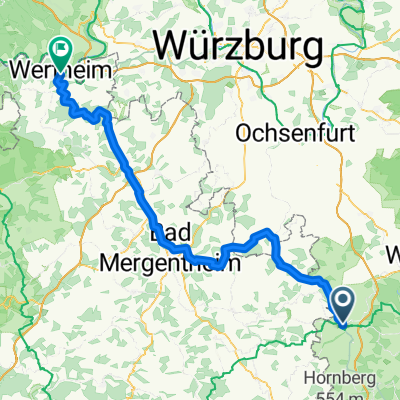 Herrngasse, Rothenburg ob der Tauber nach Mühlenstraße, Wertheim