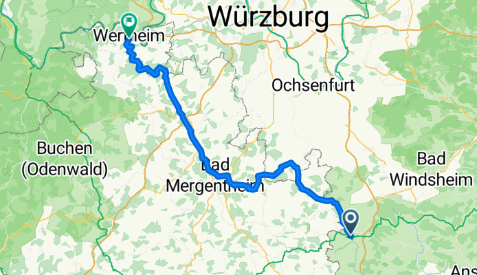 Herrngasse, Rothenburg ob der Tauber nach Mühlenstraße, Wertheim