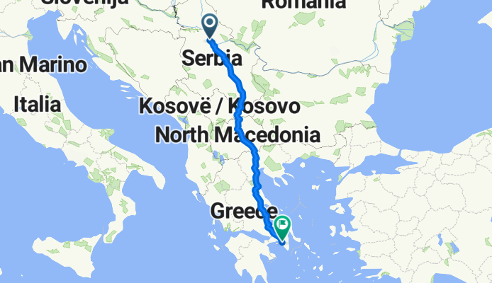 Von Belgrad bis Athen