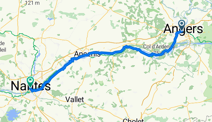 Von Angers bis Nantes