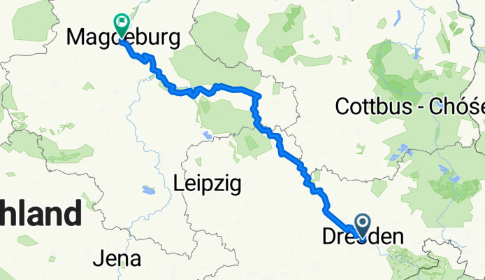 Elbe Cycle Route - Dresden to Magdeburg