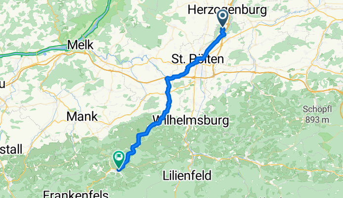 Mitterweg nach Melkerstraße