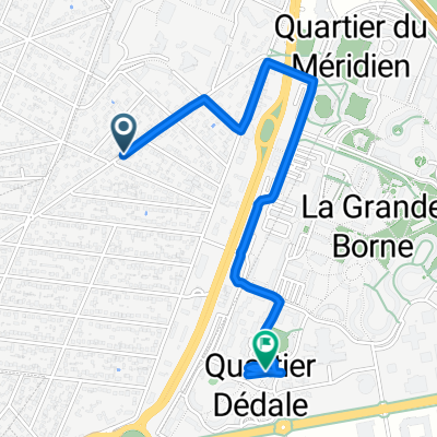 Avenue des Bouleaux, Morsang-sur-Orge à Rue Dédale, Grigny