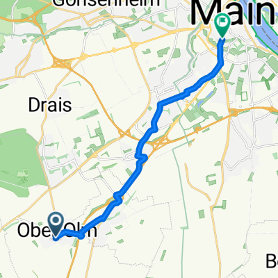 Untere Mahlgasse, Ober-Olm nach Breidenbacherstraße, Mainz