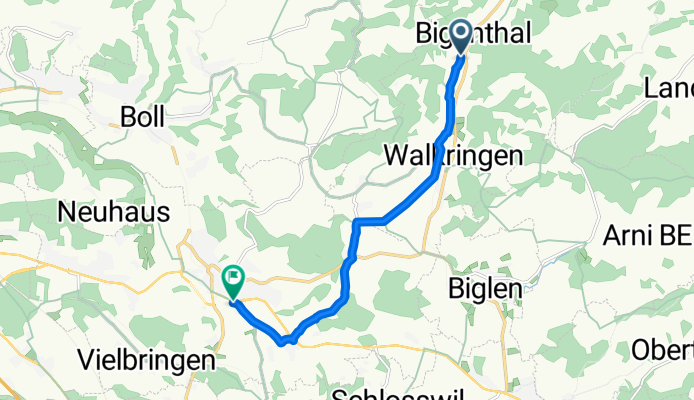 Katzbachweg, Bigenthal nach Richigenstrasse, Worb