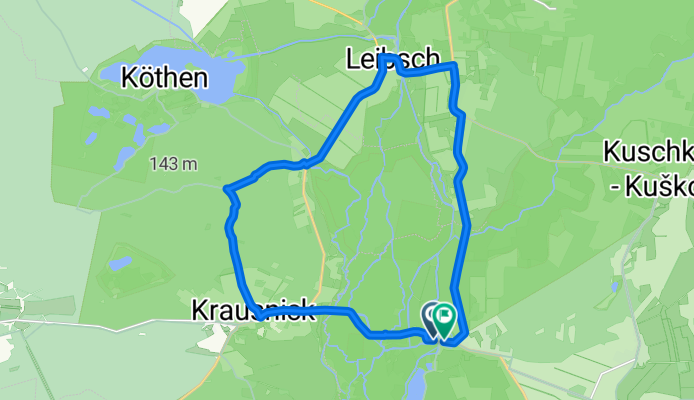 Dorfstraße, Schlepzig nach Dorfstraße, Schlepzig