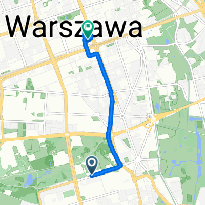 Stefana Batorego, Warschau nach Marszałkowska, Warschau