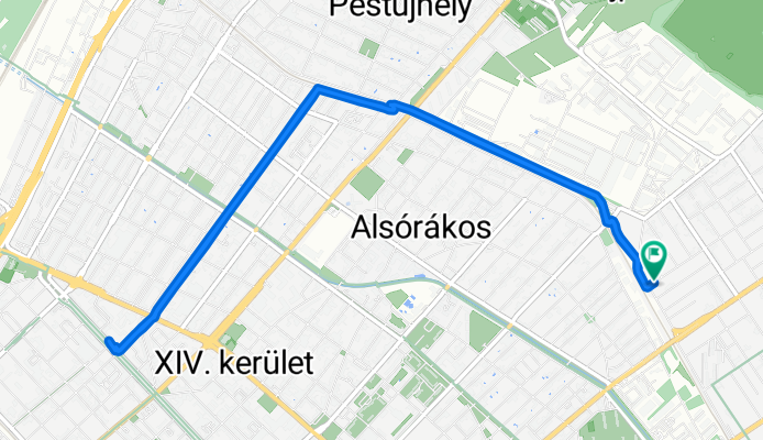 Baross utca, Budapest to Baross utca, Budapest