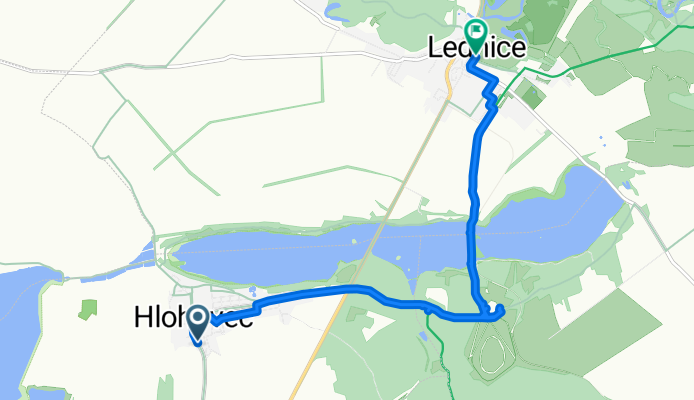 Valtická, Hlohovec nach Zámek, Lednice