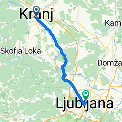 From Kranj to Ljubljana
