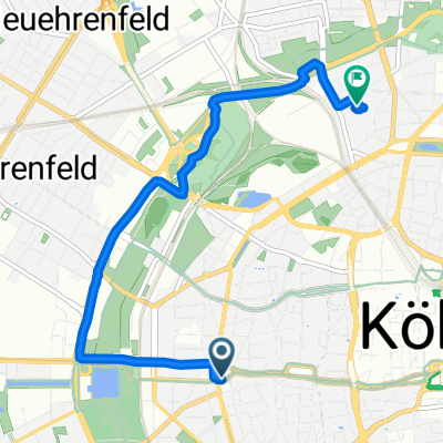 Hahnenstraße to Kasparstraße