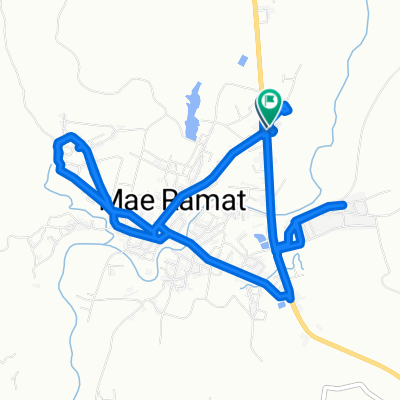 Route from อำเภอแม่ระมาด