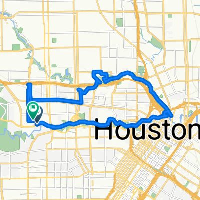 Bayou Bike Trail to White Oak Bike Trail to TC Jester and bACK