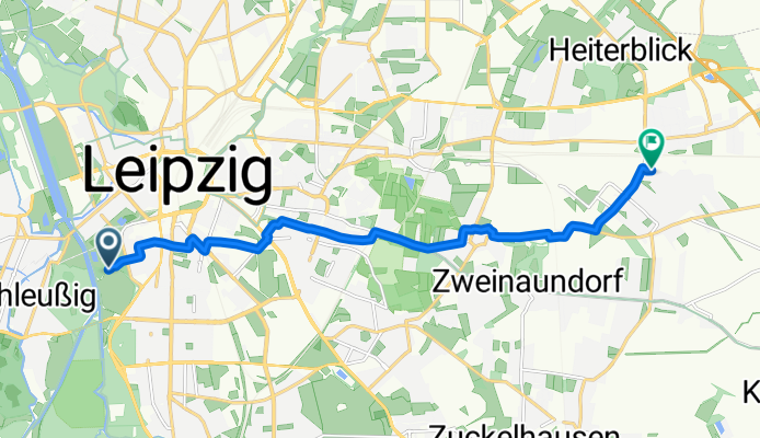 Max-Reger-Allee, Leipzig nach Topasstraße, Leipzig