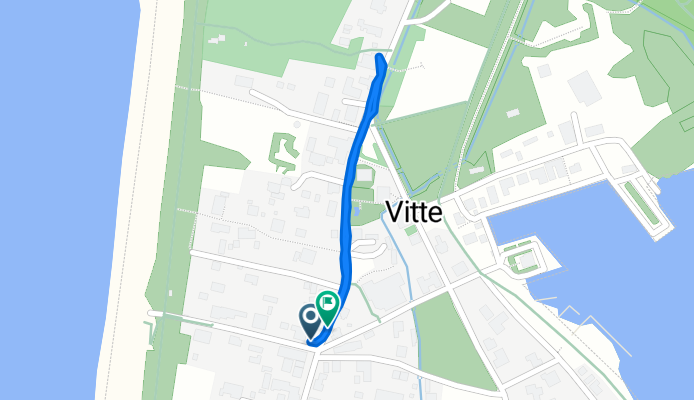 Vom Fähranleger Vitte nach Kloster, Insel Hiddensee nach Süderende, Insel Hiddensee