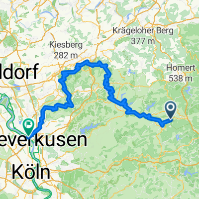 Zur Wupperquelle nach A59