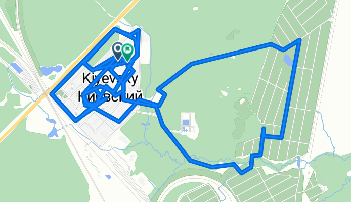 Киевское шоссе, Киевский до Киевское шоссе, Киевский