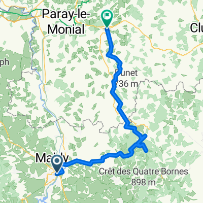 From Roanne to Charolles
