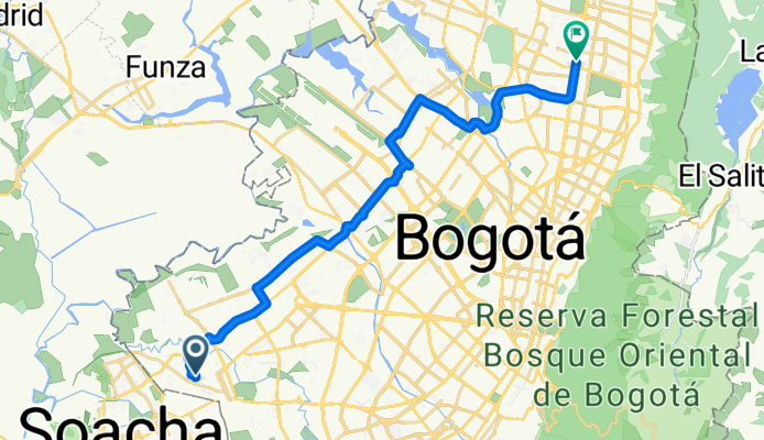 De Calle Sur 78C-94 a Calle # 45-21