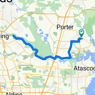Mills Branch Kingwood to Pundt Park